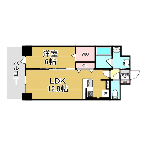 神戸市中央区生田町(神戸市営地下鉄線新神戸)のマンション賃貸物件 間取画像