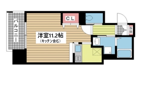 神戸市中央区花隈町(JR東海道本線(近畿)元町)のマンション賃貸物件 間取画像