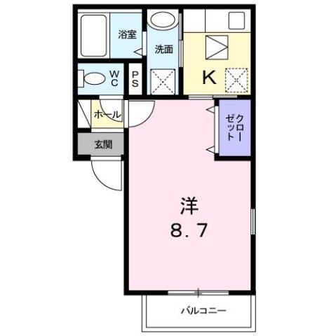 尼崎市武庫川町(阪神本線武庫川)のアパート賃貸物件 間取画像