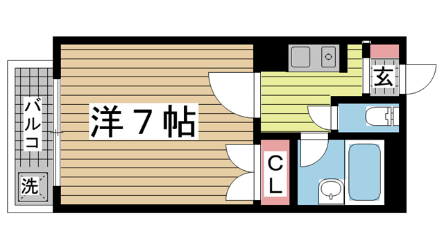 神戸市灘区都通(JR東海道本線(近畿)摩耶)のマンション賃貸物件 間取画像