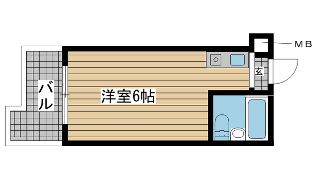 神戸市東灘区御影石町(阪神本線石屋川)のマンション賃貸物件 間取画像
