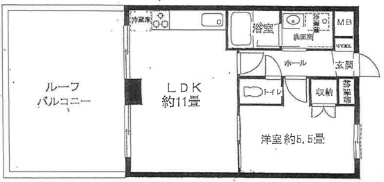 神戸市中央区二宮町(JR東海道本線(近畿)三ノ宮)のマンション賃貸物件 間取画像