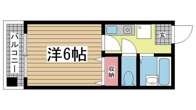 神戸市中央区吾妻通(JR東海道本線(近畿)三ノ宮)のマンション賃貸物件 間取画像