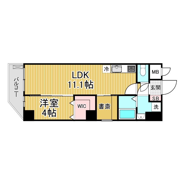 神戸市灘区友田町(JR東海道本線(近畿)六甲道)のマンション賃貸物件 間取画像