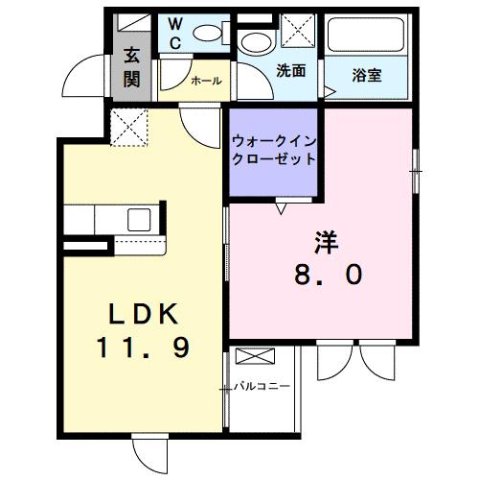 尼崎市東難波町(阪神本線尼崎)のアパート賃貸物件 間取画像