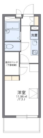 明石市大久保町大窪(JR山陽本線大久保)のマンション賃貸物件 間取画像