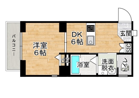 神戸市中央区東雲通(阪急神戸線春日野道)のマンション賃貸物件 間取画像