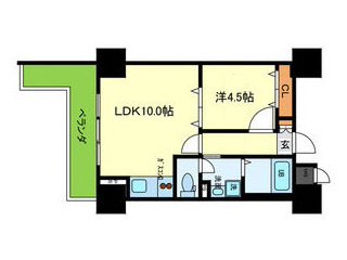 神戸市東灘区住吉南町(阪神本線住吉)のマンション賃貸物件 間取画像