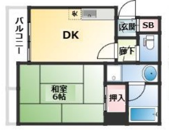 神戸市中央区花隈町(JR東海道本線(近畿)元町)のマンション賃貸物件 間取画像