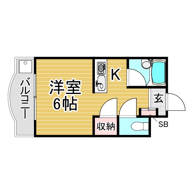 神戸市東灘区魚崎北町(阪神本線魚崎)のマンション賃貸物件 間取画像