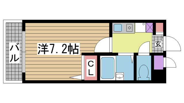 神戸市灘区篠原中町(阪急神戸線六甲)のマンション賃貸物件 間取画像