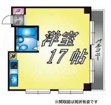 神戸市兵庫区湊川町(神戸電鉄有馬線湊川)のマンション賃貸物件 間取画像