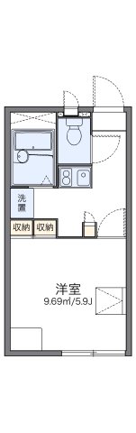 尼崎市猪名寺(JR福知山線猪名寺)のアパート賃貸物件 間取画像