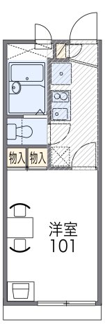 神戸市垂水区福田(JR山陽本線垂水)のアパート賃貸物件 間取画像