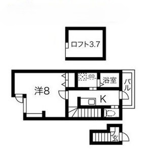 神戸市長田区宮川町(神戸電鉄有馬線長田)のアパート賃貸物件 間取画像