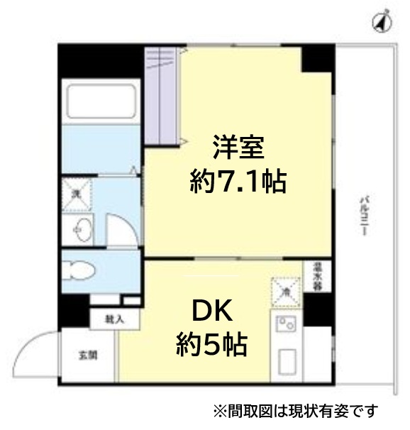 神戸市灘区岩屋北町(JR東海道本線(近畿)灘)のマンション賃貸物件 間取画像
