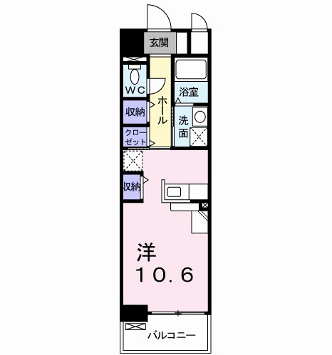明石市野々上(JR山陽本線西明石)のマンション賃貸物件 間取画像