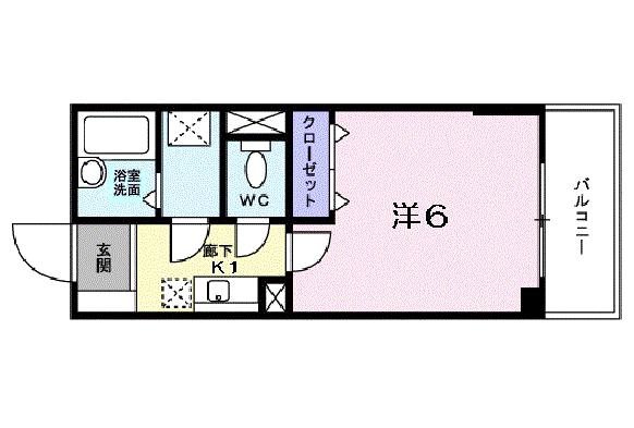 神戸市東灘区北青木(阪神本線青木)のマンション賃貸物件 間取画像