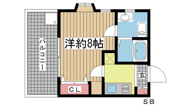 神戸市東灘区御影中町(阪神本線御影)のマンション賃貸物件 間取画像