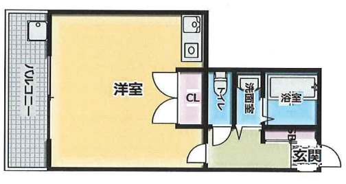 神戸市中央区元町通(JR東海道本線(近畿)元町)のマンション賃貸物件 間取画像