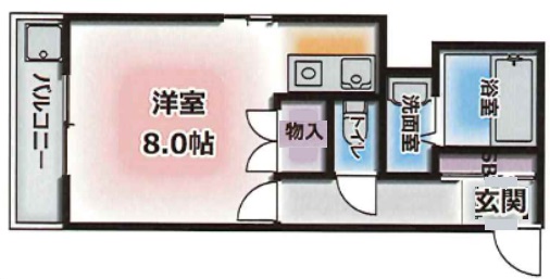 神戸市中央区元町通(JR東海道本線(近畿)元町)のマンション賃貸物件 間取画像