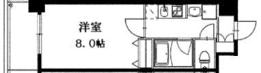 神戸市灘区烏帽子町(JR東海道本線(近畿)六甲道)のマンション賃貸物件 間取画像