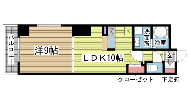 神戸市中央区加納町(JR東海道本線(近畿)三ノ宮)のマンション賃貸物件 間取画像