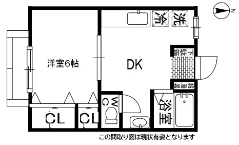 神戸市須磨区桜木町(山陽電鉄線須磨寺)のアパート賃貸物件 間取画像