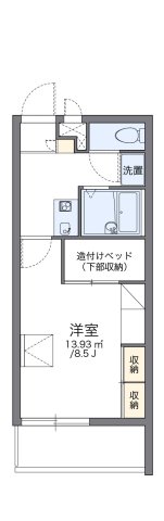 神戸市兵庫区島上町(JR山陽本線兵庫)のマンション賃貸物件 間取画像