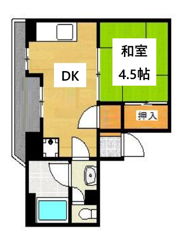 神戸市中央区山本通(JR東海道本線(近畿)三ノ宮)のマンション賃貸物件 間取画像