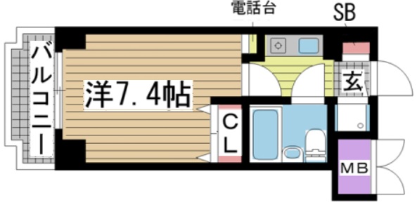 神戸市中央区東雲通(阪急神戸線春日野道)のマンション賃貸物件 間取画像