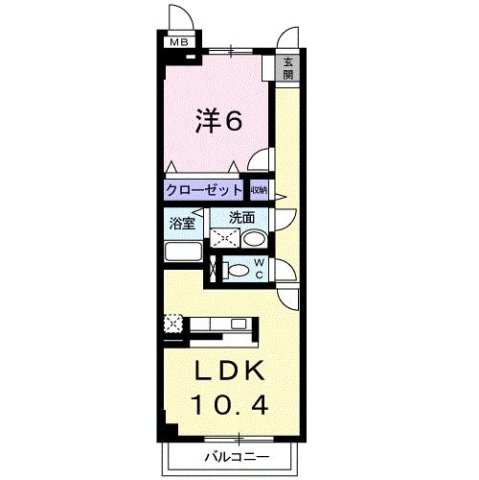 神戸市中央区北野町(JR東海道本線(近畿)三ノ宮)のマンション賃貸物件 間取画像