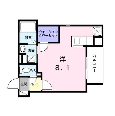 明石市南王子町(山陽電鉄線西新町)のアパート賃貸物件 間取画像