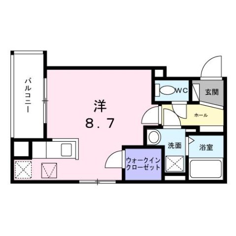 明石市南王子町(山陽電鉄線西新町)のアパート賃貸物件 間取画像