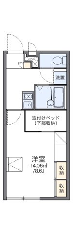 明石市大久保町大窪(JR山陽本線大久保)のアパート賃貸物件 間取画像