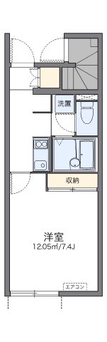 明石市魚住町金ケ崎(山陽電鉄線江井ヶ島)のアパート賃貸物件 間取画像