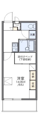 神戸市北区道場町日下部(神戸電鉄三田線道場南口)のアパート賃貸物件 間取画像