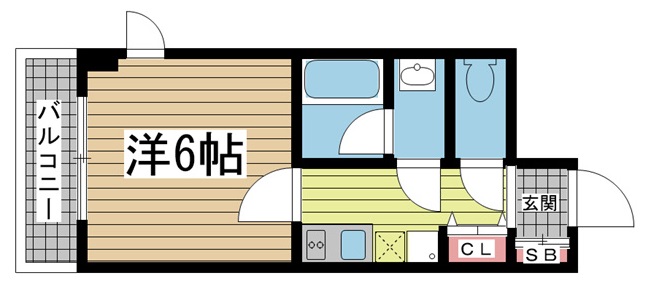 神戸市中央区雲井通(JR東海道本線(近畿)三ノ宮)のマンション賃貸物件 間取画像