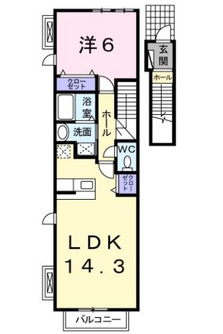 神戸市西区玉津町出合(JR山陽本線明石)のアパート賃貸物件 間取画像