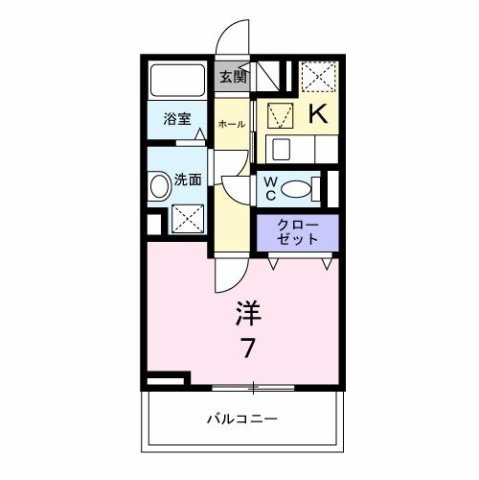明石市天文町(JR山陽本線明石)のアパート賃貸物件 間取画像