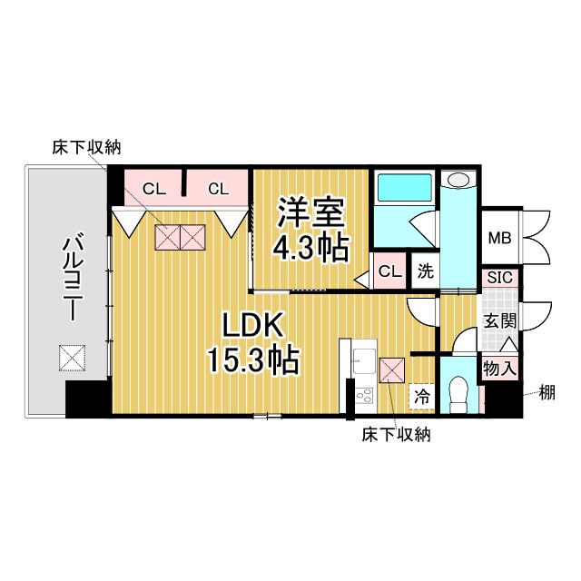 神戸市灘区倉石通(阪急神戸線王子公園)のマンション賃貸物件 間取画像