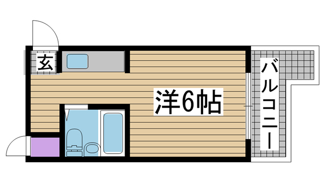 神戸市東灘区御影中町(阪神本線御影)のマンション賃貸物件 間取画像