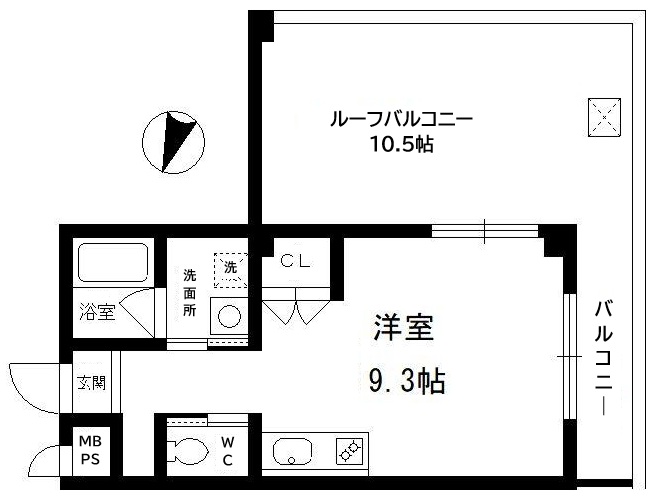 神戸市北区鈴蘭台東町(神戸電鉄有馬線鈴蘭台)のマンション賃貸物件 間取画像
