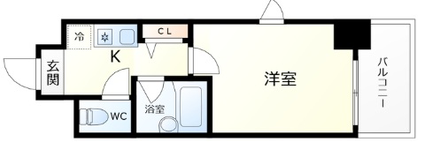 神戸市中央区生田町(JR東海道本線(近畿)三ノ宮)のマンション賃貸物件 間取画像