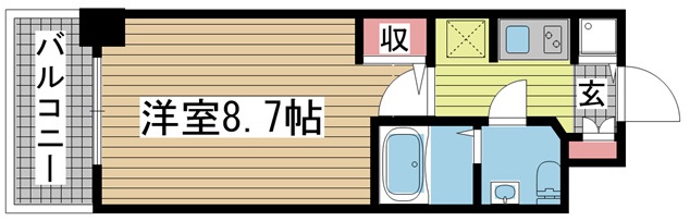 神戸市中央区磯上通(JR東海道本線(近畿)三ノ宮)のマンション賃貸物件 間取画像