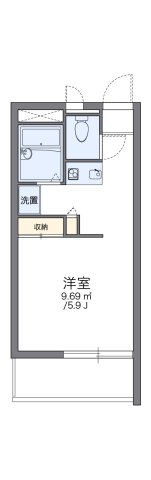 神戸市兵庫区熊野町(神戸電鉄有馬線湊川)のマンション賃貸物件 間取画像