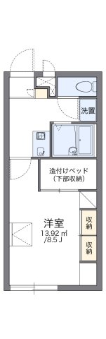 明石市大久保町森田(JR山陽本線西明石)のアパート賃貸物件 間取画像