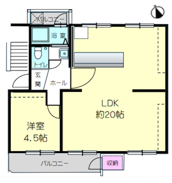 神戸市垂水区狩口台(JR山陽本線朝霧)のマンション賃貸物件 間取画像