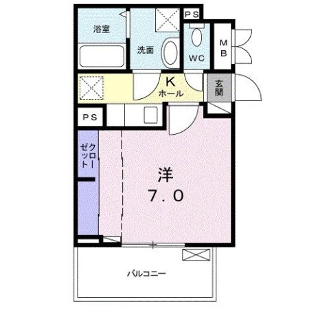西宮市東鳴尾町(阪神武庫川線東鳴尾)のアパート賃貸物件 間取画像
