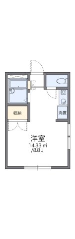 神戸市北区山田町上谷上(神戸地下鉄北神線谷上)のアパート賃貸物件 間取画像